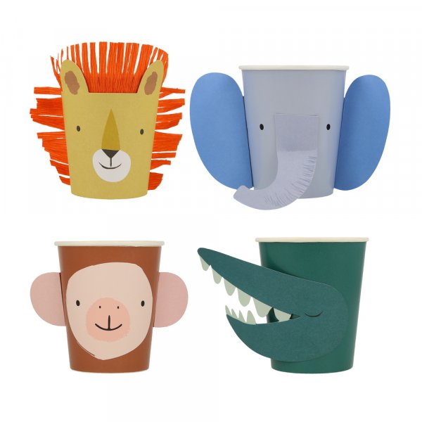 Pappkrus - Dyremotiv - 8-pakning - 256 ml Pappkrus - Dyremotiv - 8-pakning - 256 ml