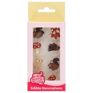 Sukkerdekorasjoner - H�stdyr - Funcakes - 6 stk