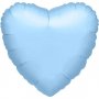 Folieballong - Hjerte - Lyseblå - Størrelse: 45 cm