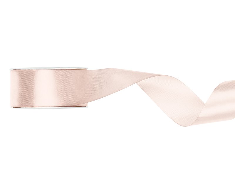 Satengbånd – Off-white – (Bredde: 25 mm) – 25 meter