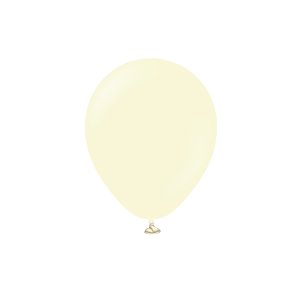 Miniballonger ensfargede - Premium 13 cm - Lysegult - 25-pakning