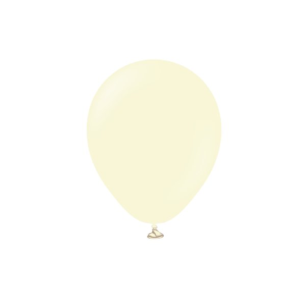 Miniballonger ensfargede - Premium 13 cm - Lysegult - 25-pakning