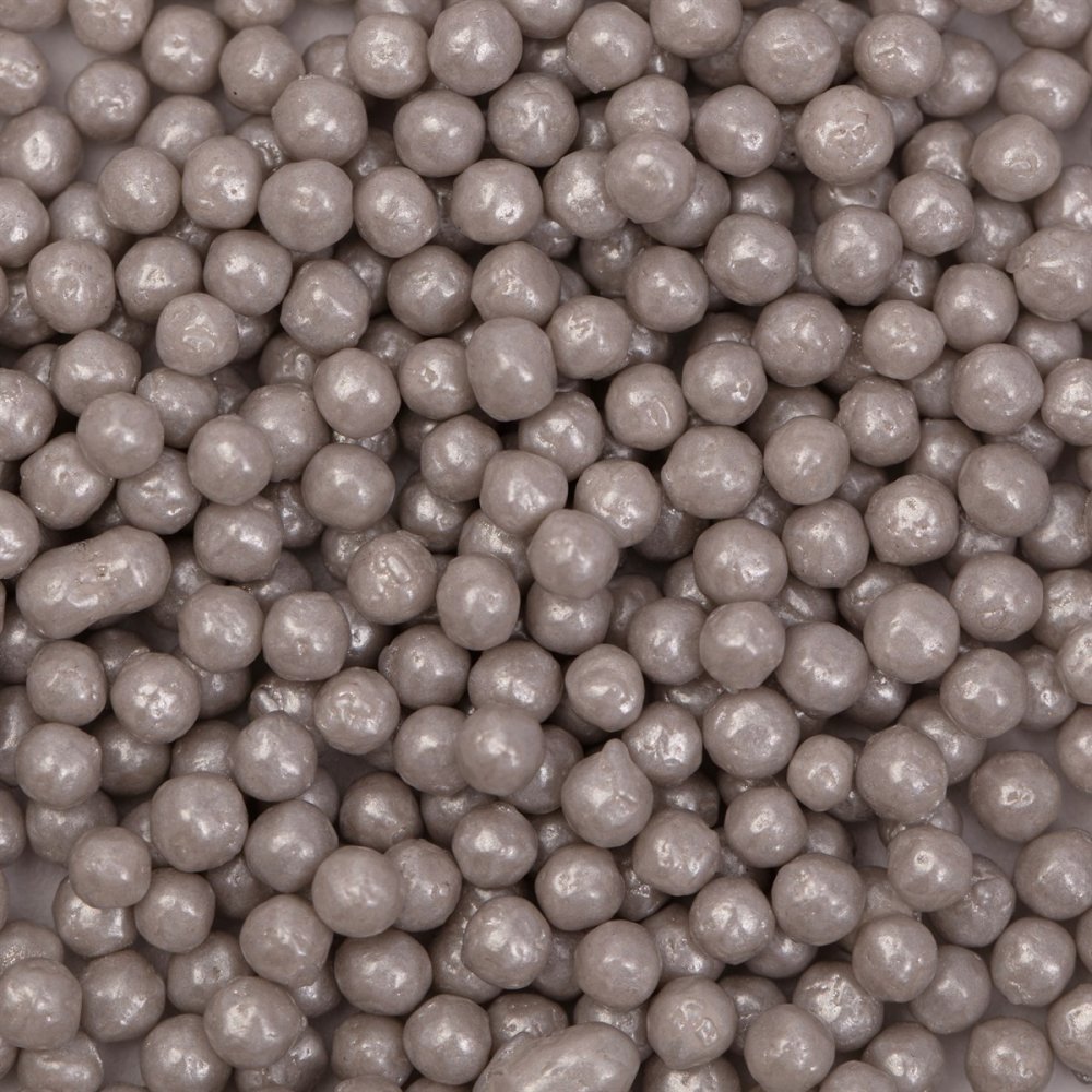 Sukkerperler – Mini – Sølv – 86g – Strøssel, Sprinkles