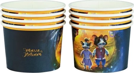 Iskremkopper - Mikke Mus og Helium - 8-pakning Iskremkopper - Mikke Mus og Helium - 8-pakning
