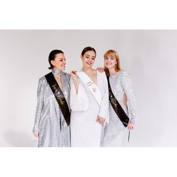 B�nd - Brud & Teambrud - Svart/Hvit - 6-pakning