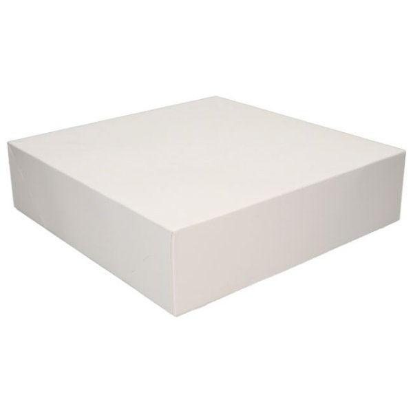 Kakeboks Hvit - 5-pakning - 28 x 28 x 8 cm - FunCakes