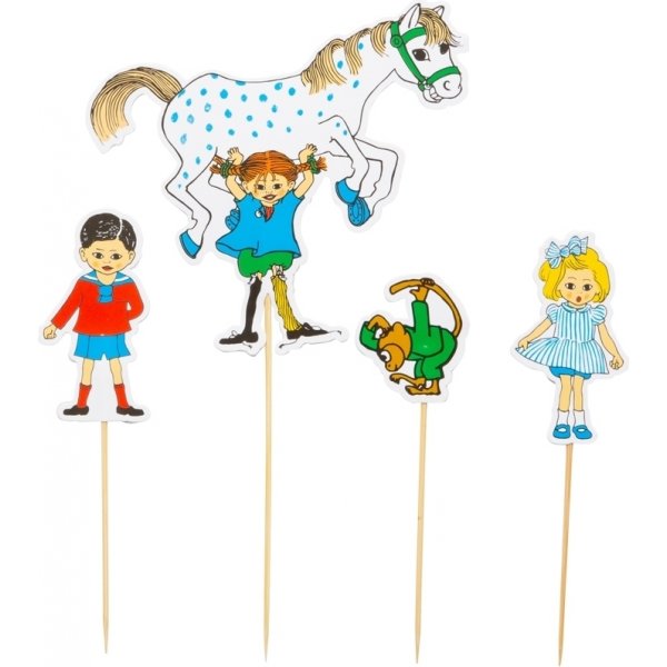 Kakepinner - Pippi Langstrømpe - 4-pakning Kakepinner - Pippi Langstrømpe - 4-pakning