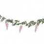 Blomsterkirlande - Bl�regn - Rosa/Gr�nn