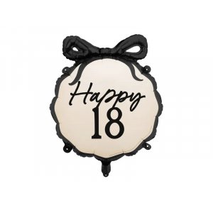 Rund folieballong - Naken - Happy 18