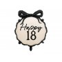 Rund folieballong - Naken - Happy 18