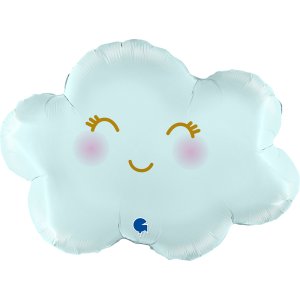 Folieballong - Sky - Sateng - Pastellblå - Form - 61 cm Folieballong - Sky - Sateng - Pastellblå - Form - 61 cm