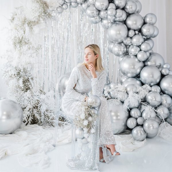 Kromballong - 60 cm - Sølv Kromballong - 60 cm - Sølv