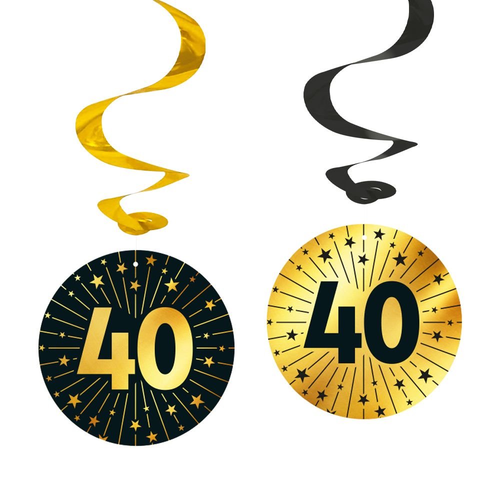 Gardiner – 40 år – Gull – 4-pakning – 40-årsdagsfest