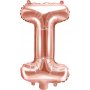 Bokstavballonger - Rosgull - 35 cm - Bokstav: I
