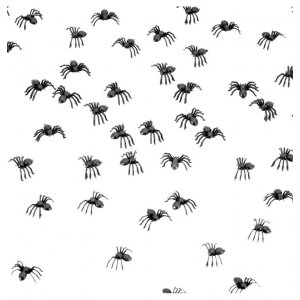 Sm plast edderkopper - 80-pakning