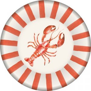 Papirtallerkener - Pastell - Kreps - 8-pakning