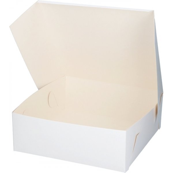 Kakeboks - Hvit - 28x28x10 cm