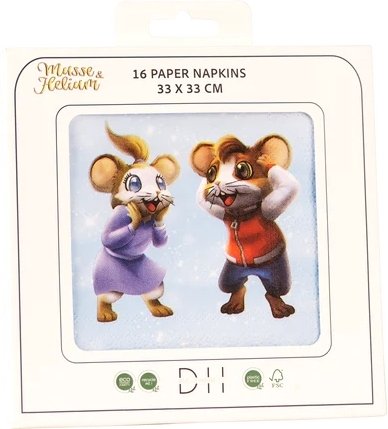 Servietter - Mikke Mus og Helium - Fest - 16-pakning