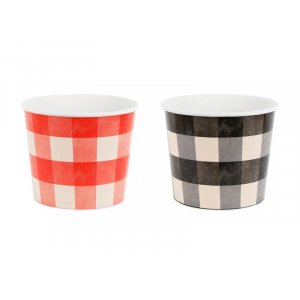 Snackbegre - Rutete - 2-pakning - 14 cm Snackbegre - Rutete - 2-pakning - 14 cm