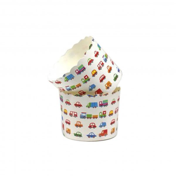 Stabile muffinsformer - Biler - 25-pakning