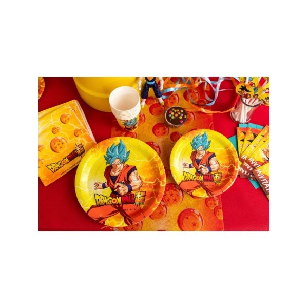 Papptallerkener - Dragon Ball Super - 18 cm - 8-pakning Papptallerkener - Dragon Ball Super - 18 cm - 8-pakning