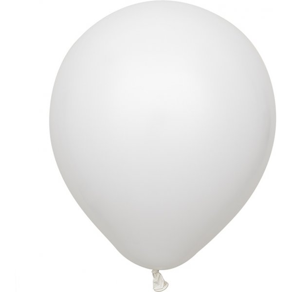 Ballonger ensfarget - Premium 30 cm - Hvit Ballonger ensfarget - Premium 30 cm - Hvit