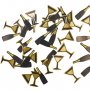 Papirkonfetti 20 stk, champagneglass 2 cm Papirkonfetti 20 stk, champagneglass 2 cm