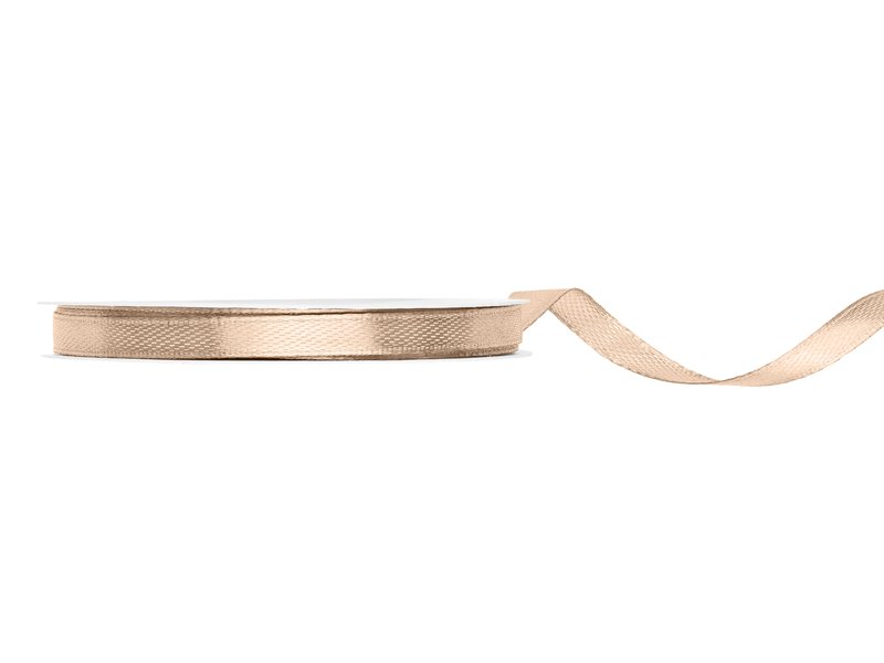 Satengbånd – Fersken – (Bredde: 6 mm) – 25 meter