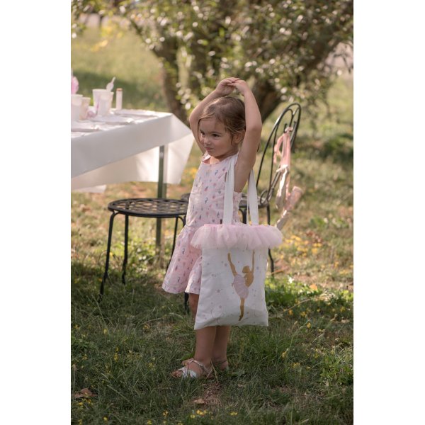 Godteripose/fiskedampose i stoff - Ballerina - 1 stk Godteripose/fiskedampose i stoff - Ballerina - 1 stk