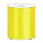 Satengbånd - 25 m - Gul - Bredde: 100 mm