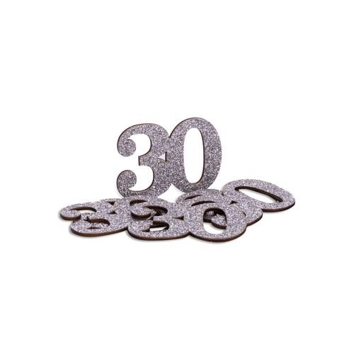 30 �r Bordpynt - S�lv - 6-pakning