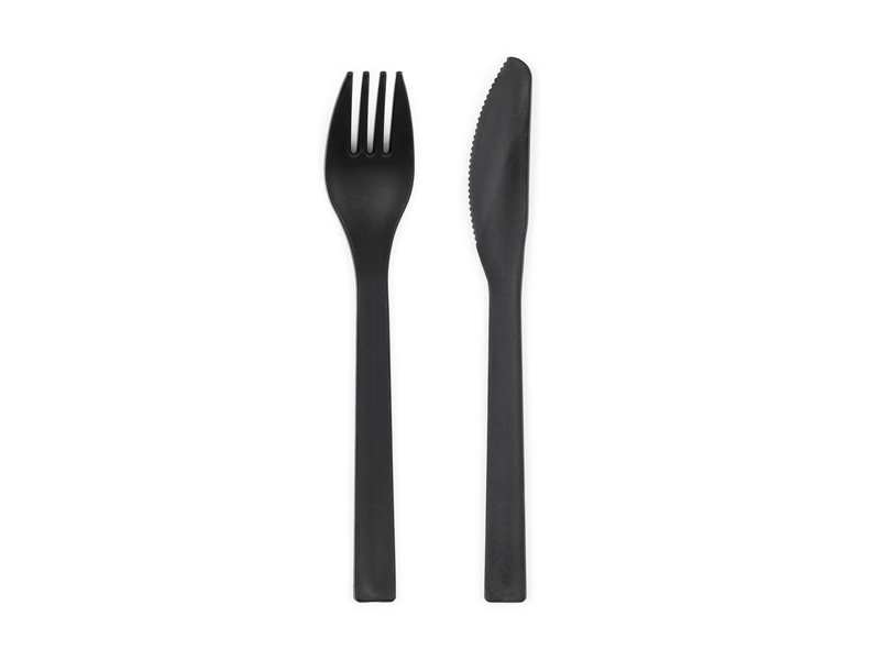 Plastbestikk – Svart – Bestikk, Borddekking