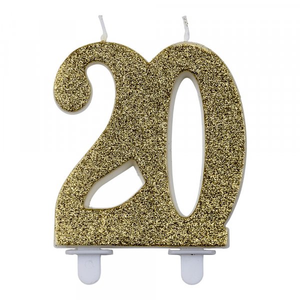 Kakelys - 20 - Gullglitter Kakelys - 20 - Gullglitter