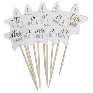 Kakevalg - Stjerner - En stjerne blir fdt - 10-pakning