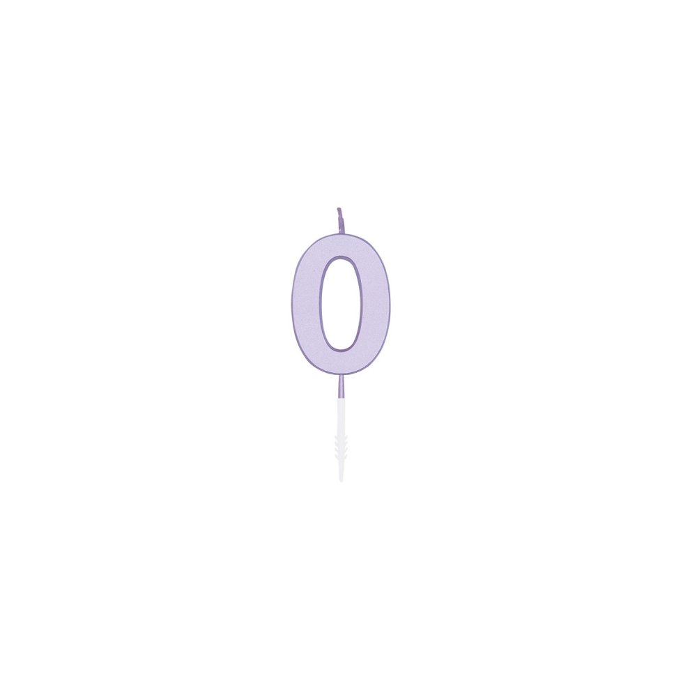 Kakelys – Pastell lilla – 4,5 cm – Kakelys, Kakepynt til fester