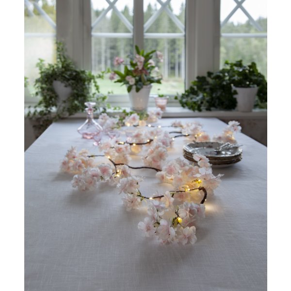 Blomsterkirlander - Skinnende kirseb�rblomster - 1,8m