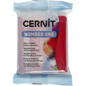 Cernit-leire - 56 g - Karminrd