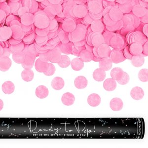 Konfettikanon - Kjnnsavslring - Rosa