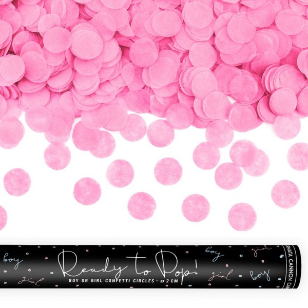 Konfettikanon  Gender Reveal  Rosa