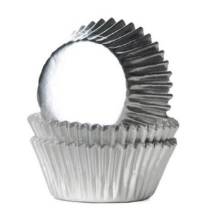 Mini muffinsformer - Metallisk - Slv - 36 stk