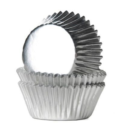Mini muffinsformer - Metallisk - Sølv - 36 stk Mini muffinsformer - Metallisk - Sølv - 36 stk