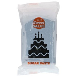 Sukkerpasta - Svart - Sweet Value - 200 g Sukkerpasta - Svart - Sweet Value - 200 g