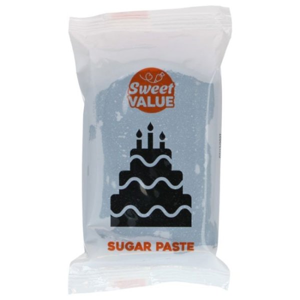 Sukkerpasta - Svart - Sweet Value - 200 g Sukkerpasta - Svart - Sweet Value - 200 g