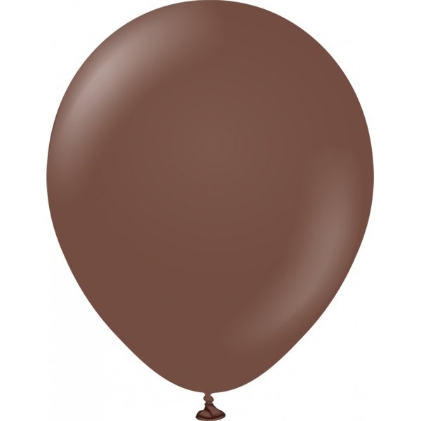 Ballonger ensfarget - Premium 45 cm - Sjokoladebrun