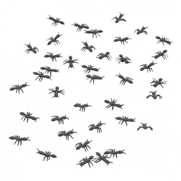 Små plastmaur - 100-pakning Små plastmaur - 100-pakning