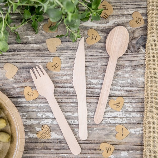 Trebestikk - Natur - Kniver - 10 stk Trebestikk - Natur - Kniver - 10 stk