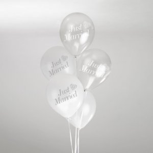 Ballonger - Nygifte - S�lv - 8 stk