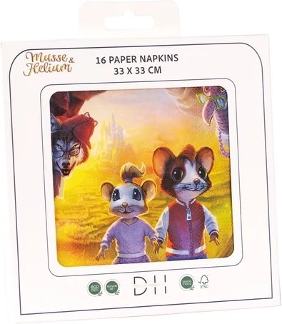 Servietter - Mikke Mus og Helium - Eventyr - 16-pakning Servietter - Mikke Mus og Helium - Eventyr - 16-pakning