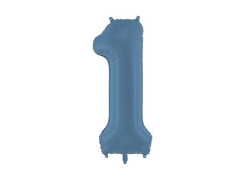 Nummerballong – Marineblå – 86 cm – Nummer: 1 – Tallballonger, Ballonger