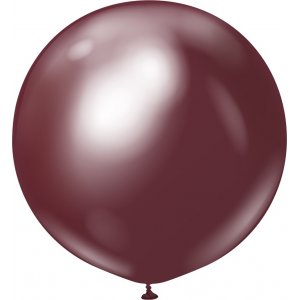 Ballonger ensfarget - Premium 60 cm - Burgunder Krom Ballonger ensfarget - Premium 60 cm - Burgunder Krom